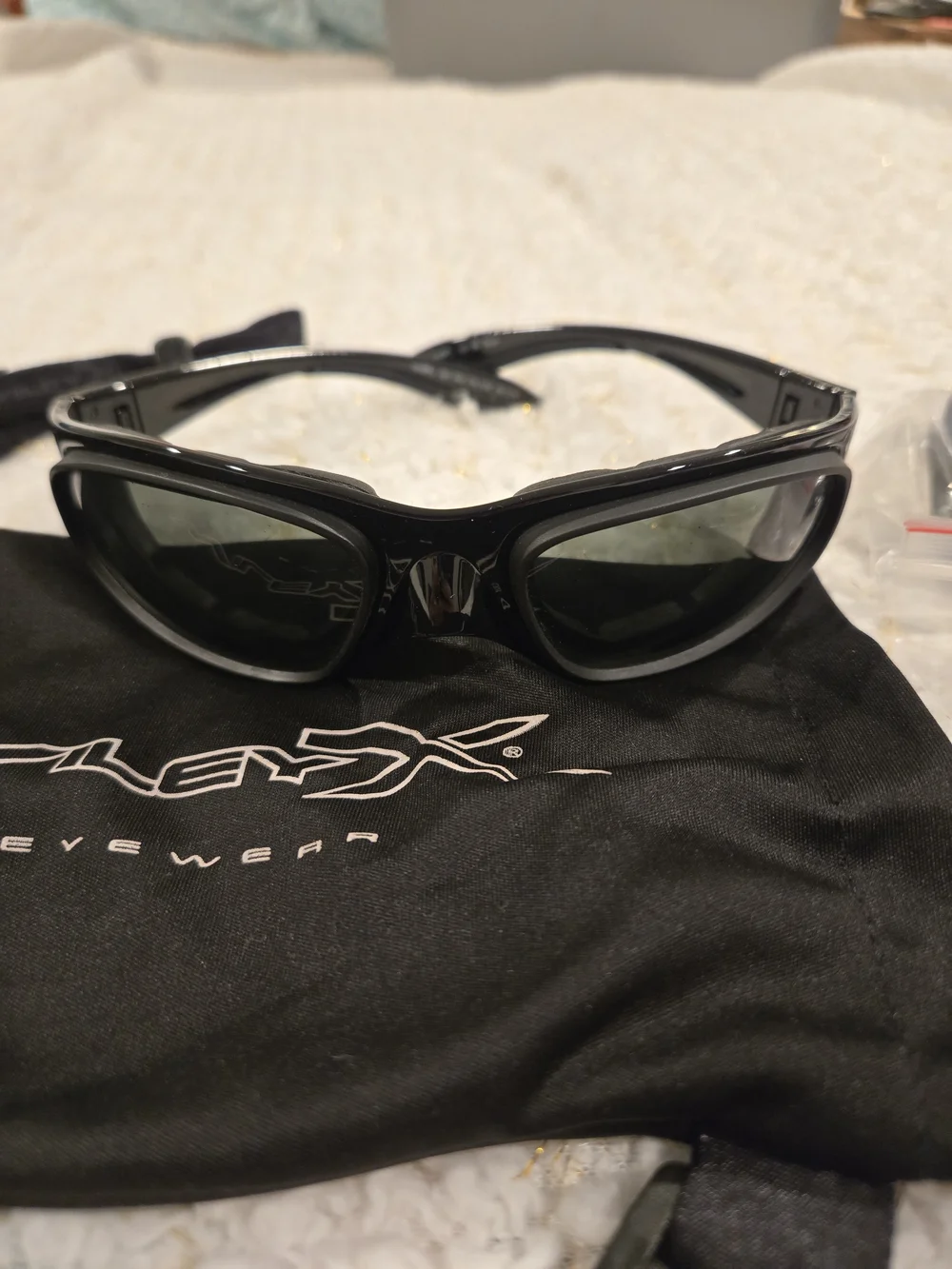 Wiley X Black Tactical Sunglasses with Spare Clear Lenses